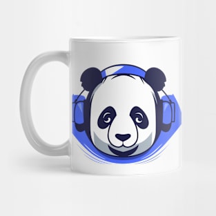 Panda Music Headphone City Rhyme Wonderful Vibes Vector Graphic Mug